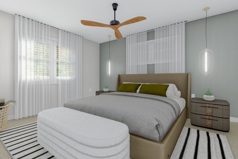 House Design - Interior - Master Bedroom for Traditional House Plan #1060-184 - 3 bed, 2 bath