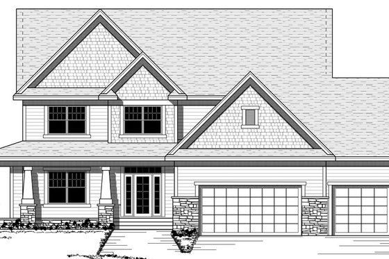 Exterior - Other Elevation for Traditional House Plan #51-293 - 4 bed, 2.5 bath