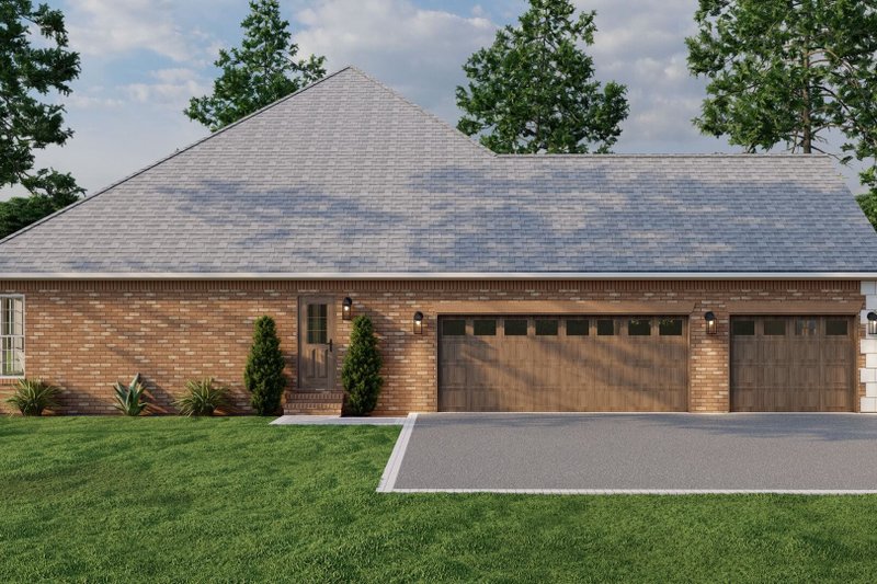 House Plan Design - Exterior - Other Elevation 1 for European House Plan #17-2060 - 4 bed, 3 bath