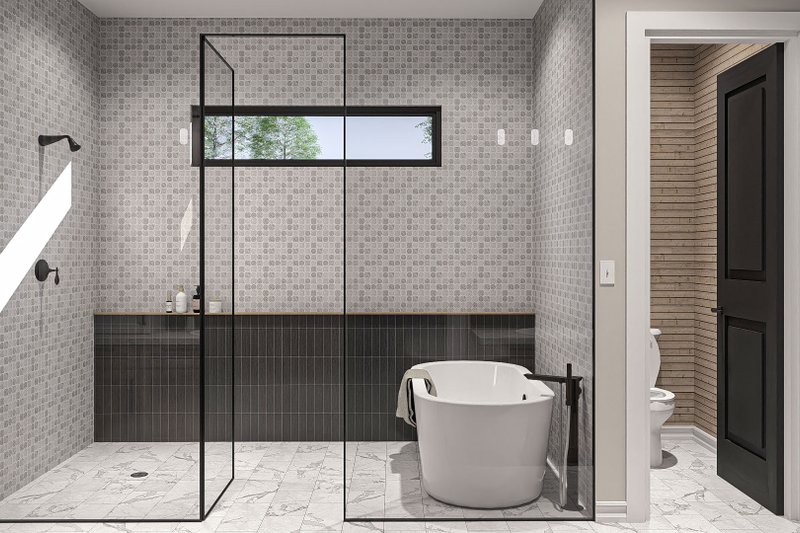 House Blueprint - Interior - Bathroom 1 for Modern House Plan #455-421 - 3 bed, 2.5 bath