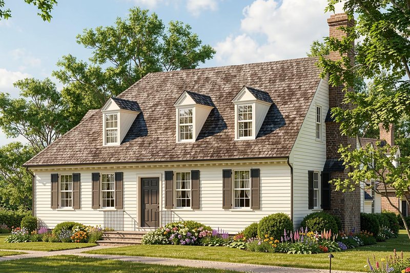 Home Plan - Colonial Photo Plan #137-348