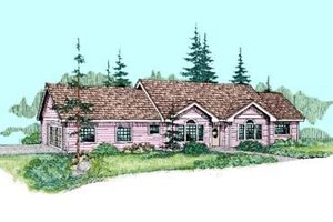 Traditional Exterior - Front Elevation Plan #60-411