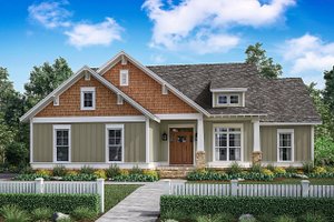 Dream House Plan - Craftsman Exterior - Front Elevation Plan #430-149