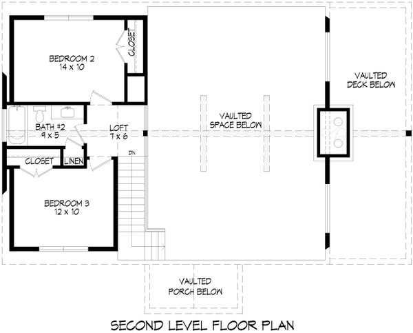 Dream House Plan - Colonial Floor Plan - Upper Floor Plan #932-1035