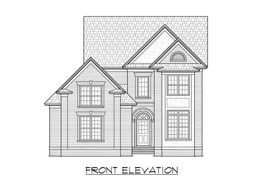 Exterior - Front Elevation 3 for Traditional House Plan #1054-74 - 3 bed, 2.5 bath