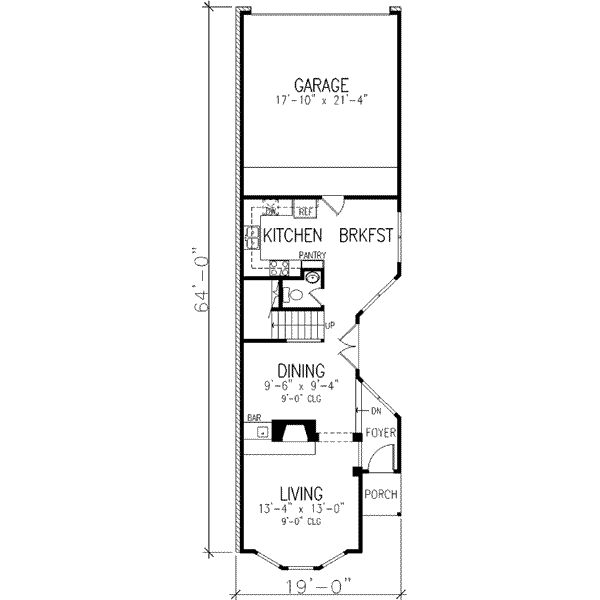 Victorian Floor Plan - Main Floor Plan #410-336