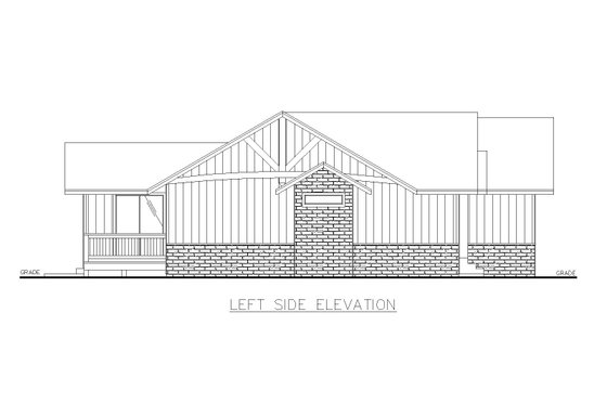Exterior - Other Elevation for Traditional House Plan #117-388 - 3 bed, 2 bath
