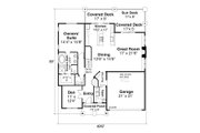 Craftsman Style House Plan - 3 Beds 2.5 Baths 2958 Sq/Ft Plan #124-1164 