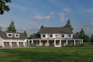 Exterior - Front Elevation 3 for Farmhouse House Plan #923-377 - 4 bed, 3.5 bath