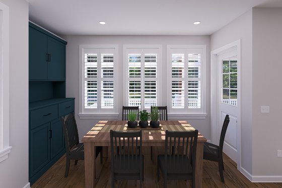Interior - Dining Room for Craftsman House Plan #1060-354 - 2 bed, 2 bath