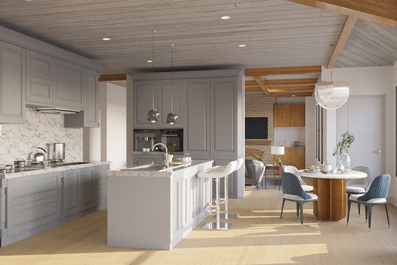 Dream House Plan - Interior - Kitchen for Traditional House Plan #54-472 - 5 bed, 4 bath
