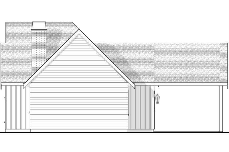 House Blueprint - Exterior - Other Elevation for Cottage House Plan #1114-58 - 2 bed, 2 bath