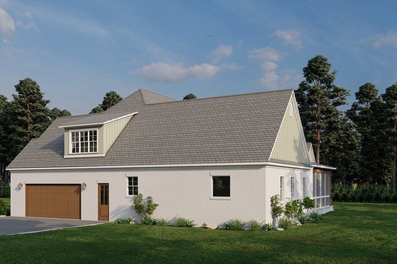 Exterior - Rear Elevation 2 for Craftsman House Plan #923-306 - 4 bed, 3.5 bath