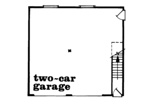 Floor Plan - Main Floor for Country House Plan #47-511 - 1 bed, 1 bath