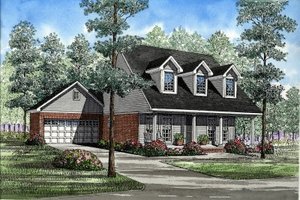 Traditional Exterior - Front Elevation Plan #17-261