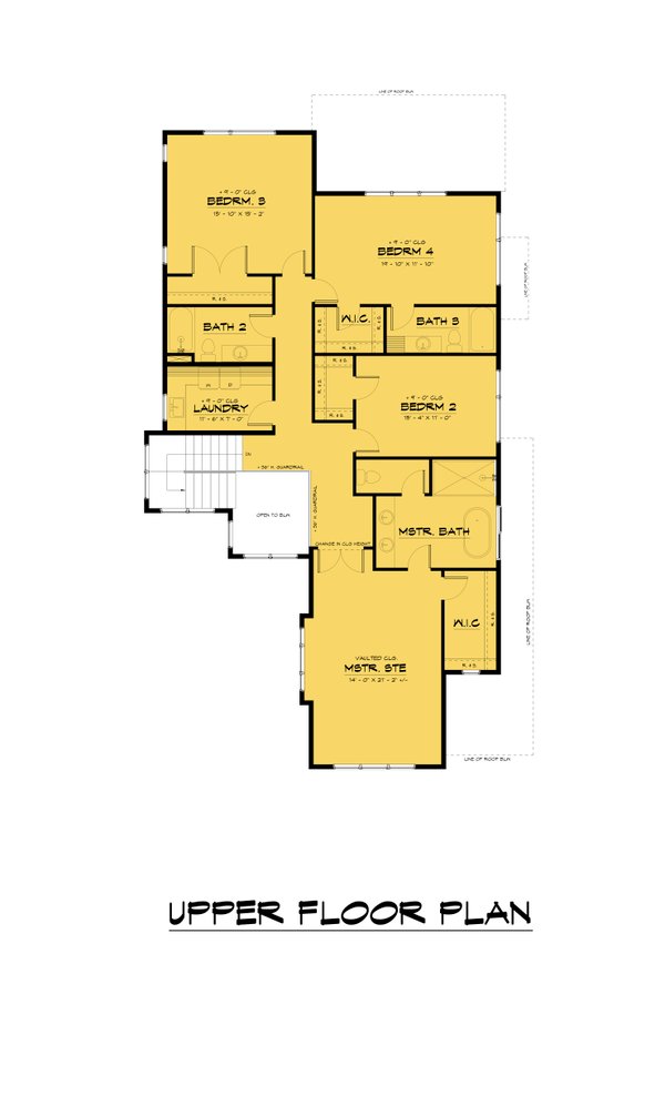 Dream House Plan - Farmhouse Floor Plan - Upper Floor Plan #1066-246