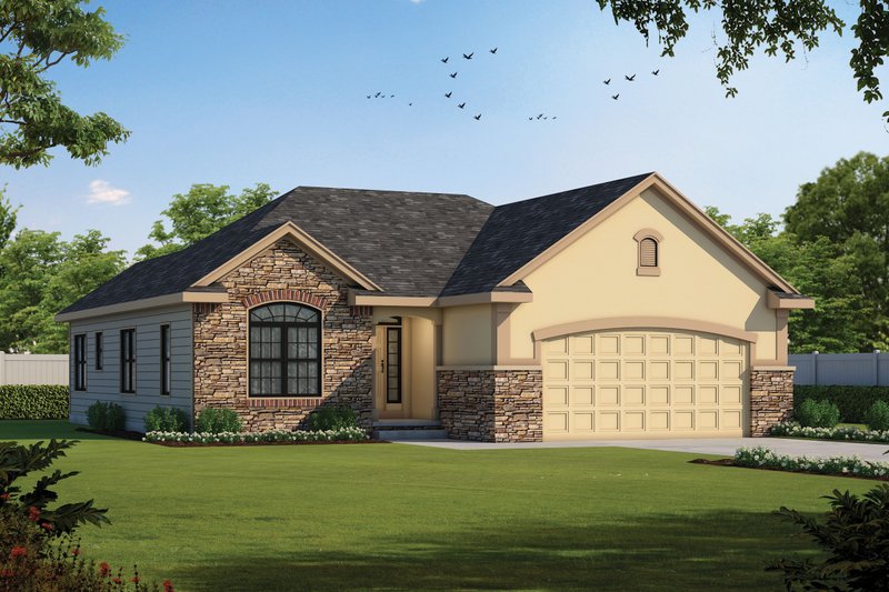 Home Plan - Traditional Exterior - Front Elevation Plan #20-1792