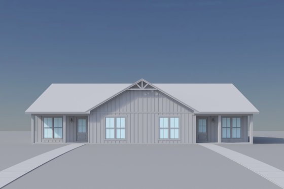 Exterior - Front Elevation 5 for Farmhouse House Plan #430-435 - 8 bed, 6 bath