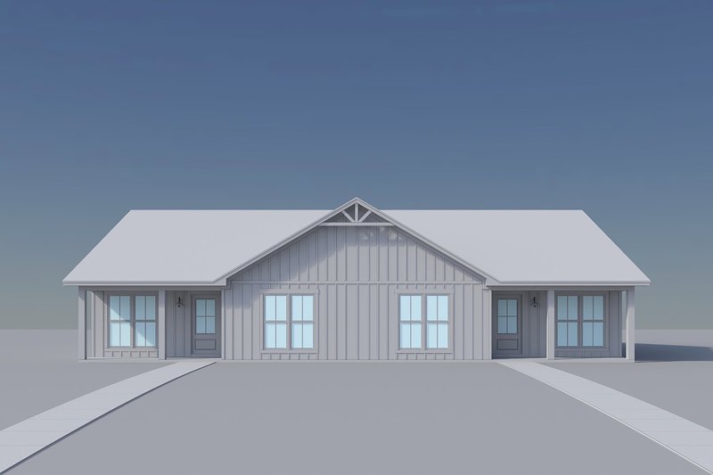 House Blueprint - Exterior - Front Elevation 5 for Farmhouse House Plan #430-435 - 8 bed, 6 bath