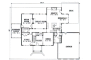 Modern Style House Plan - 5 Beds 4 Baths 3523 Sq/Ft Plan #67-601 