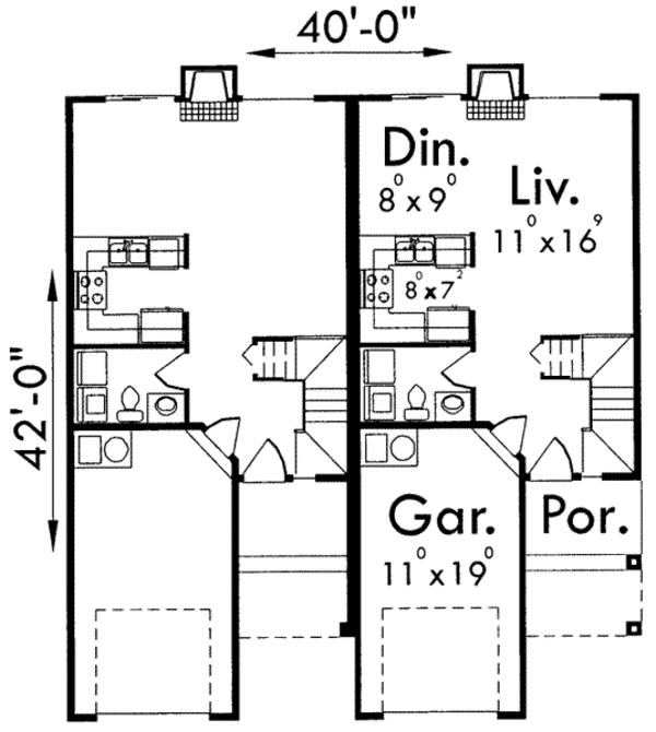 Traditional Floor Plan - Main Floor Plan #303-443