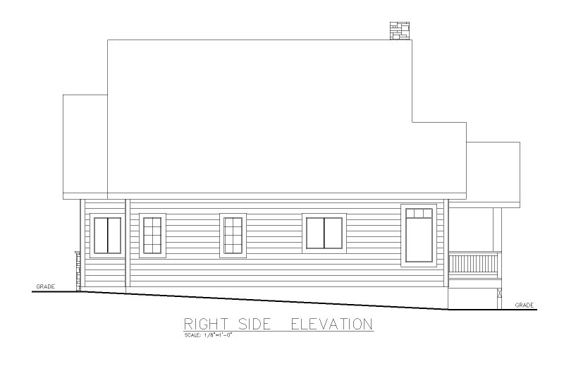 Architectural House Design - Exterior - Other Elevation 1 for Craftsman House Plan #117-977 - 3 bed, 2.5 bath