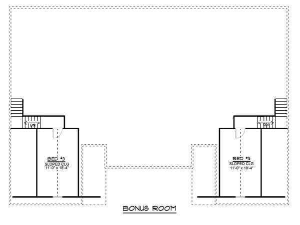 Craftsman Floor Plan - Upper Floor Plan #1064-328