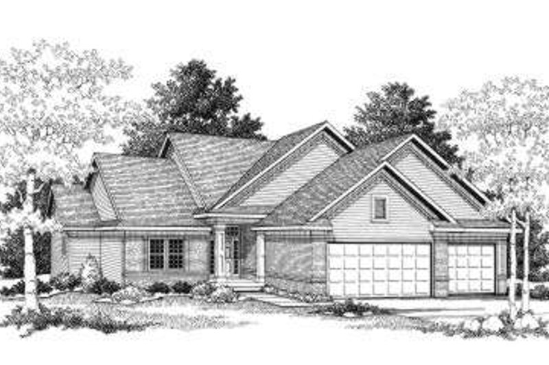 House Blueprint - Traditional Exterior - Front Elevation Plan #70-775
