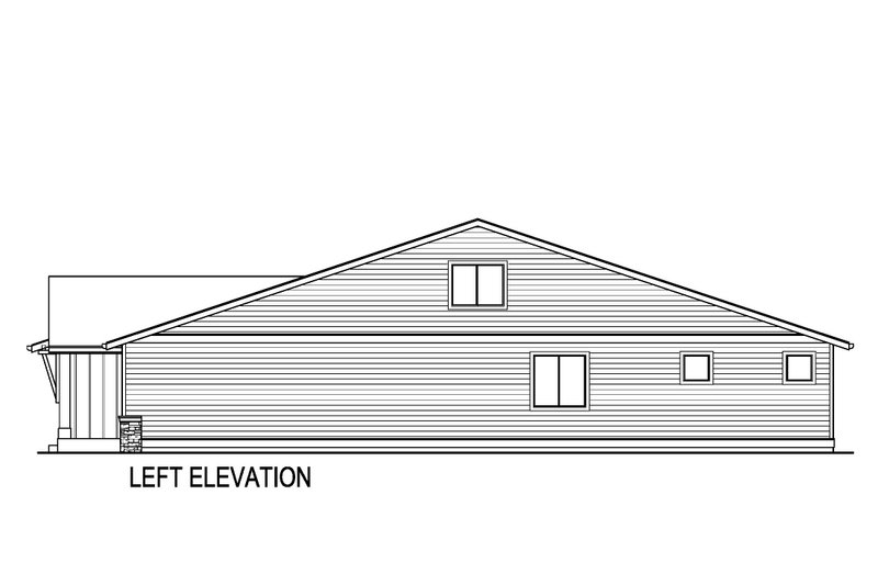 House Blueprint - Exterior - Other Elevation for Farmhouse House Plan #569-47 - 3 bed, 3 bath