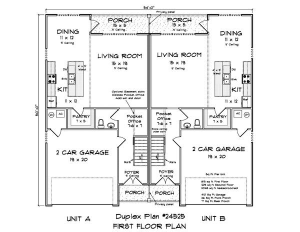 Modern Floor Plan - Main Floor Plan #513-2318