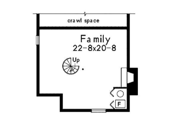 House Design - Cottage Floor Plan - Lower Floor Plan #57-498