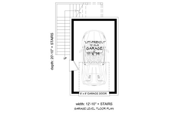 Floor Plan - Main Floor for Country House Plan #932-302, 0 bath