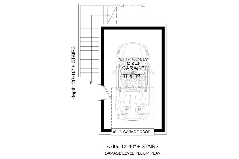 Architectural House Design - Floor Plan - Main Floor for Country House Plan #932-302, 0 bath