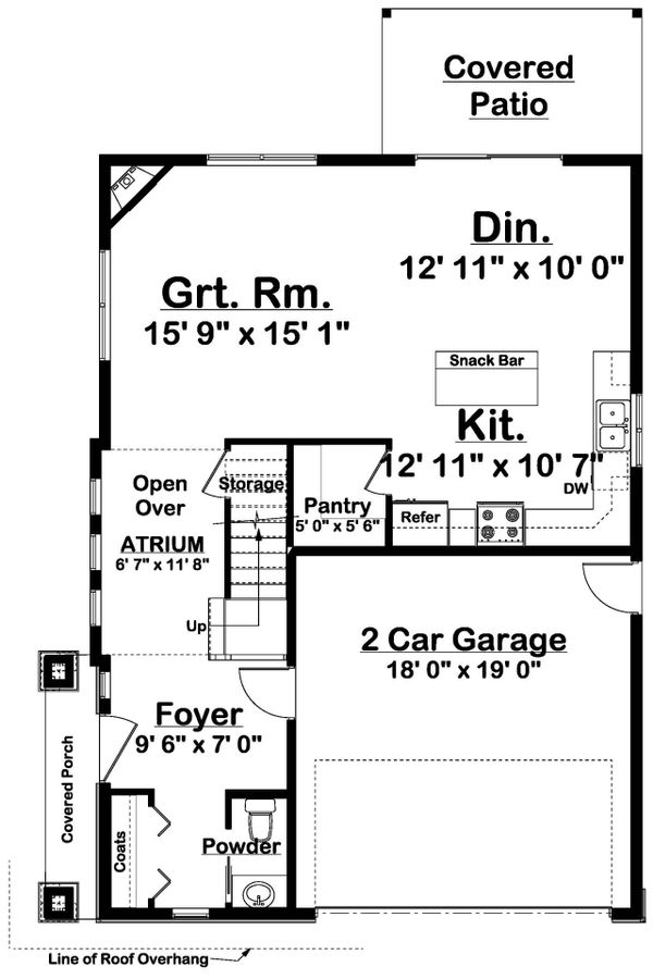 Contemporary Floor Plan - Main Floor Plan #126-226