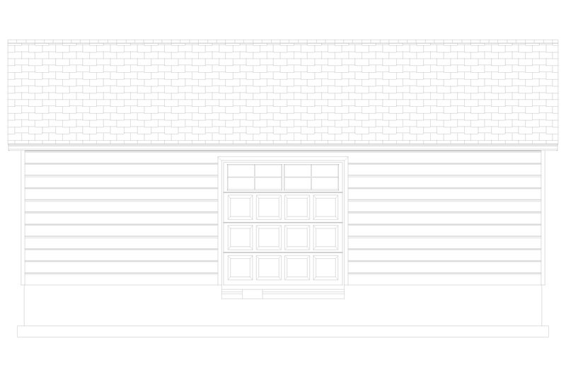 House Plan Design - Exterior - Rear Elevation 1 for Traditional House Plan #1060-128, 0 bath
