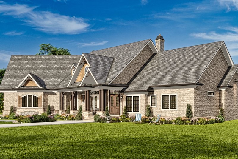 House Blueprint - Exterior - Other Elevation 1 for Modern House Plan #54-580 - 3 bed, 3 bath