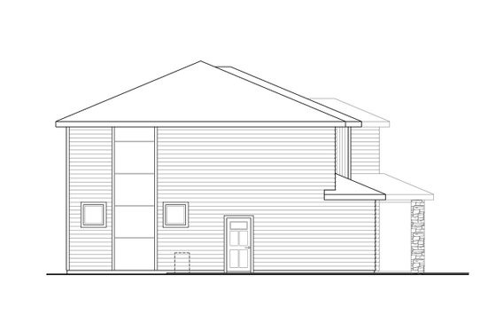Exterior - Other Elevation for Craftsman House Plan #124-1205 - 3 bed, 3 bath