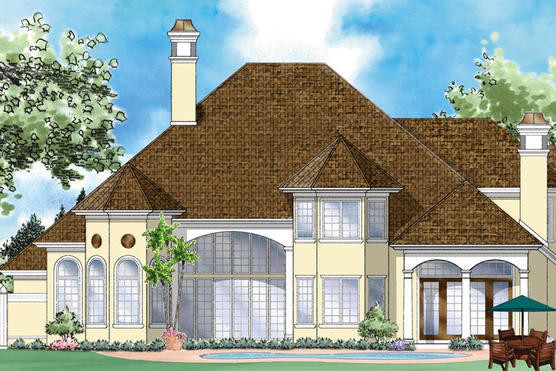 Home Plan - Exterior - Rear Elevation for Traditional House Plan #930-268 - 4 bed, 4.5 bath