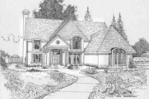 Traditional Exterior - Front Elevation Plan #6-123