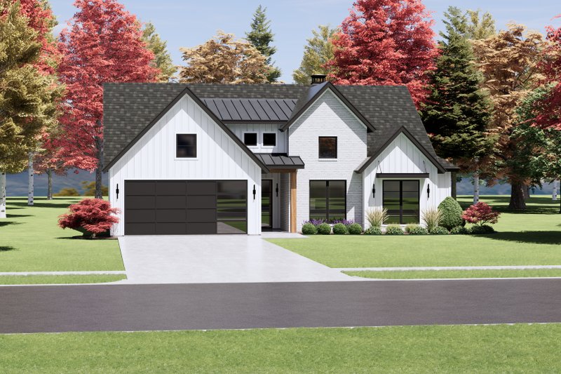 House Plan Design - Exterior - Front Elevation 3 for Farmhouse House Plan #1096-90 - 4 bed, 3 bath