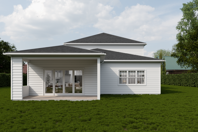 Architectural House Design - Exterior - Rear Elevation for Farmhouse House Plan #1112-11 - 4 bed, 3.5 bath