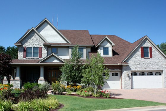 Exterior - Front Elevation for Colonial House Plan #51-321 - 4 bed, 2.5 bath