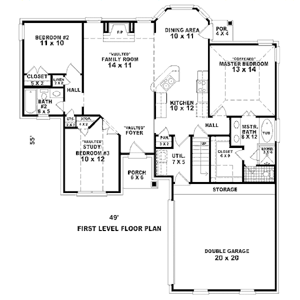 European Floor Plan - Main Floor Plan #81-13821