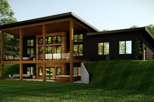Modern Exterior - Front Elevation Plan #1064-361