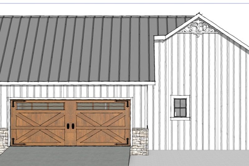 House Blueprint - Exterior - Other Elevation for Farmhouse House Plan #44-312 - 3 bed, 2 bath