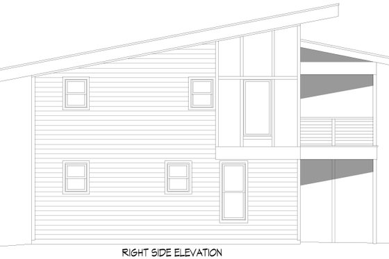 Exterior - Other Elevation 1 for Contemporary House Plan #932-1116 - 2 bed, 2 bath