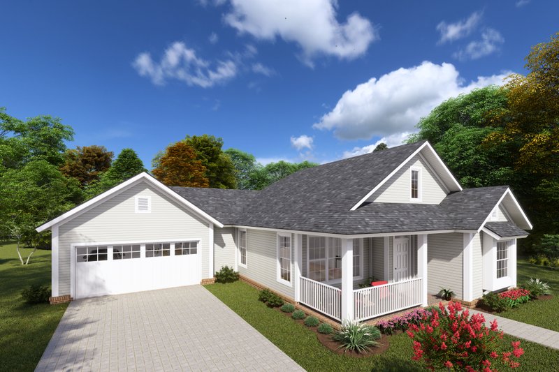 House Blueprint - Exterior - Other Elevation House Plan #513-2069 - 3 bed, 2 bath