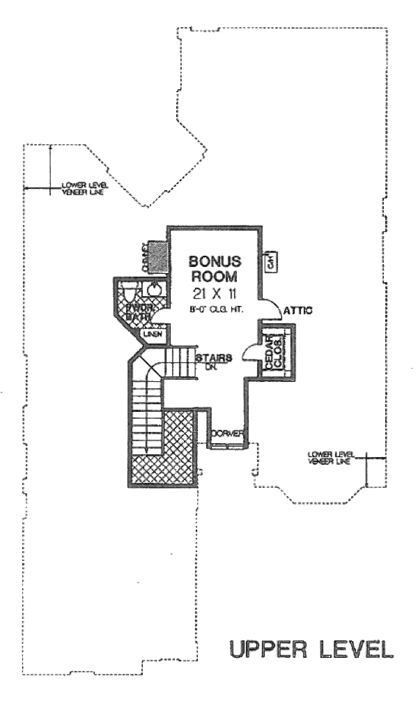 Architectural House Design - Tudor Floor Plan - Other Floor Plan #310-533
