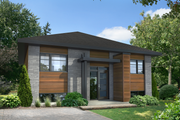 Contemporary Style House Plan - 3 Beds 1 Baths 1088 Sq/Ft Plan #25-4326 