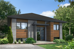 Contemporary Exterior - Front Elevation Plan #25-4326